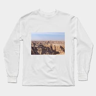 Rock formations at Badlands National Park Long Sleeve T-Shirt